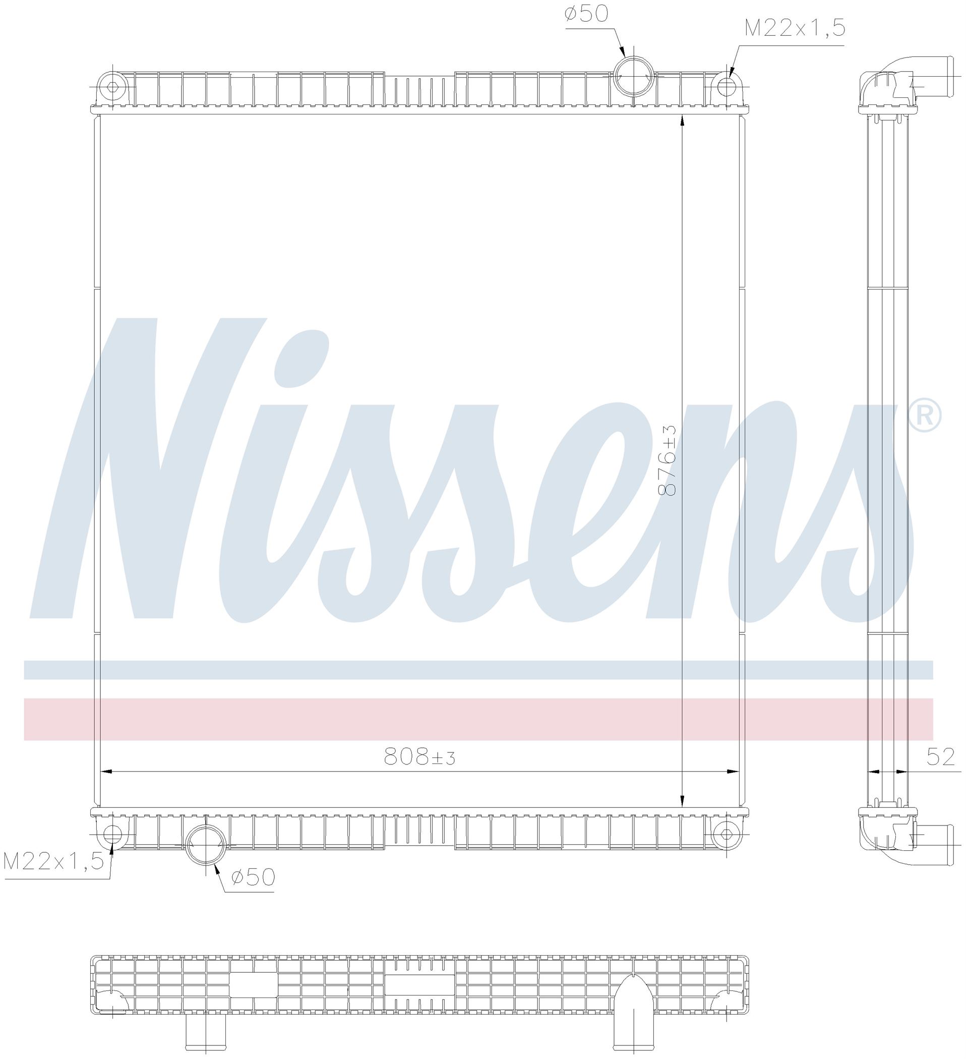 Радіатор VOLVO B SERIES (1991) B12