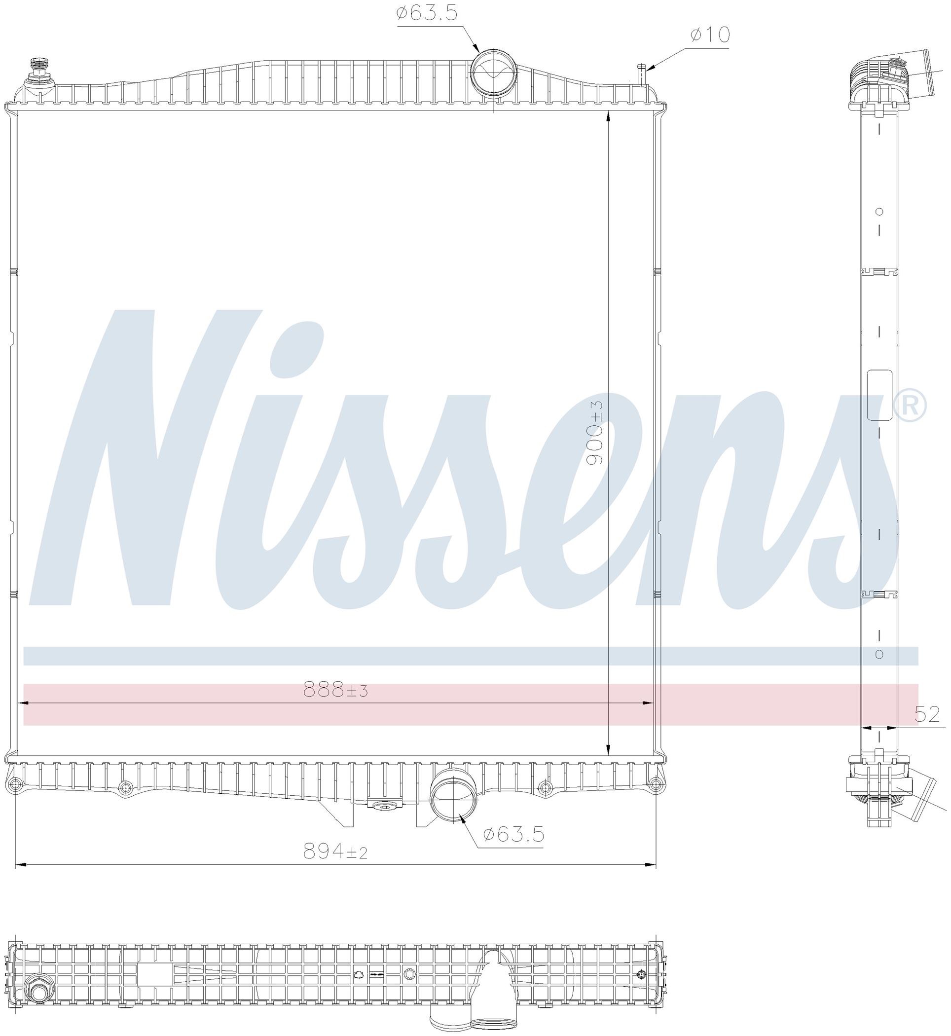 Радиатор VOLVO B SERIES (1997) 9700