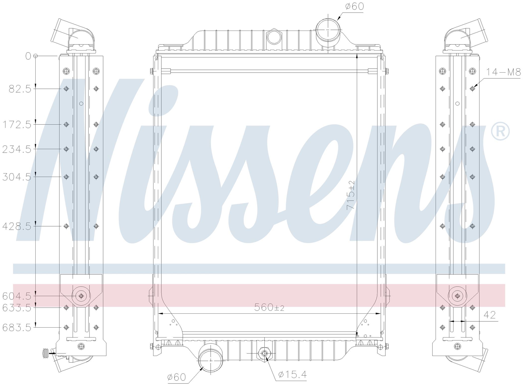 Радиатор VOLVO FL SERIES (2000) FL 180