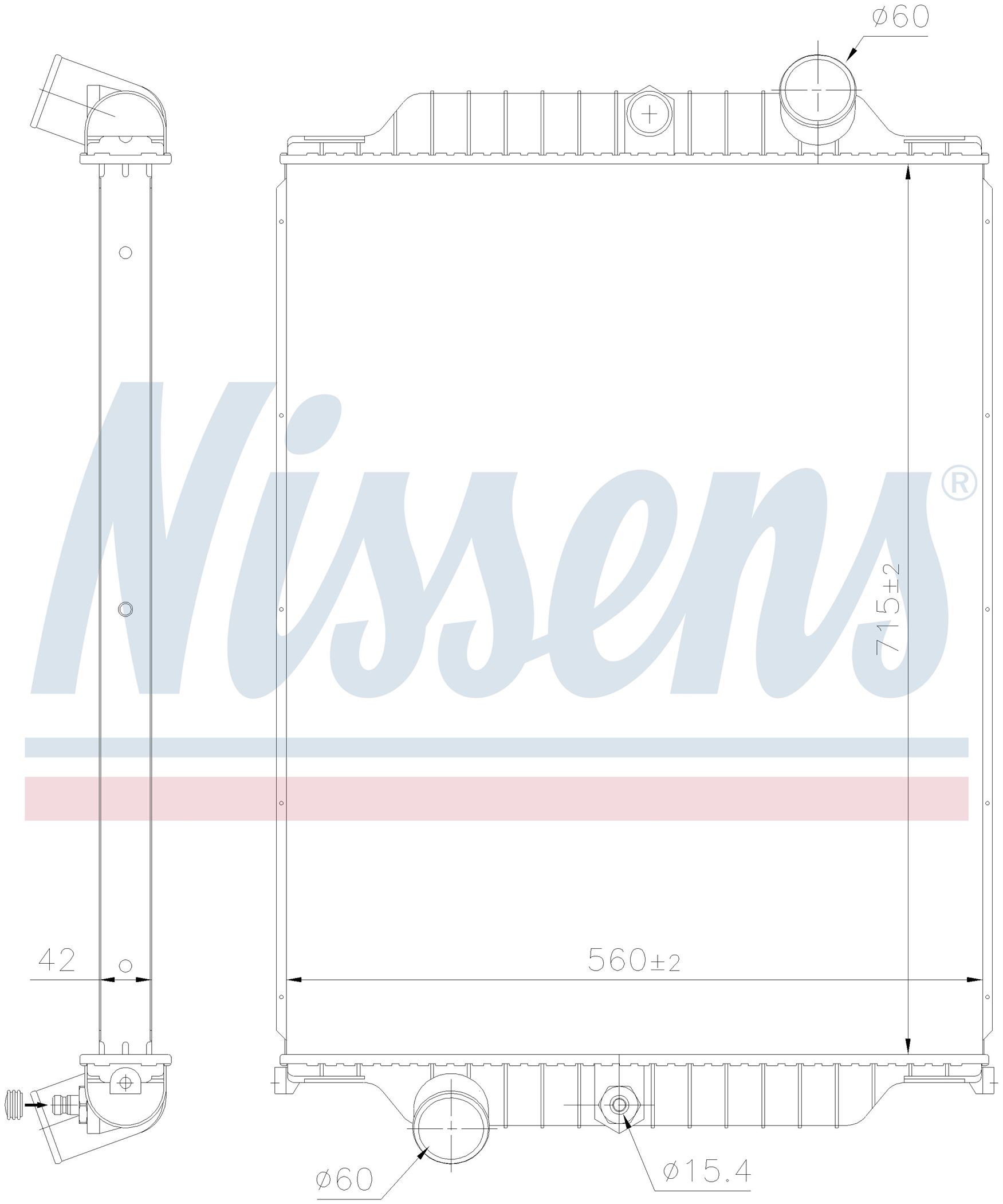 Радиатор VOLVO FL SERIES (2000) FL 180