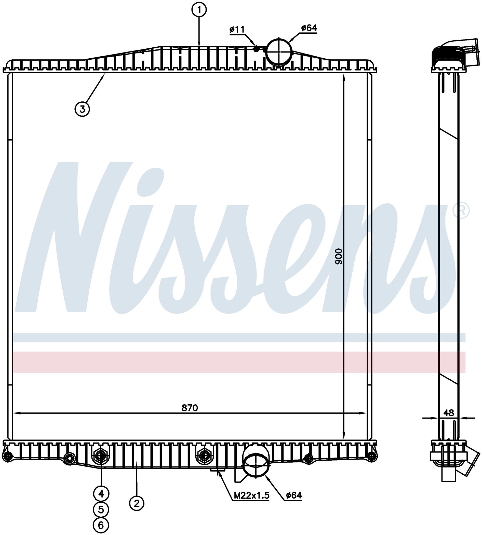 Радіатор VOLVO FM SERIES (2005) FM 500
