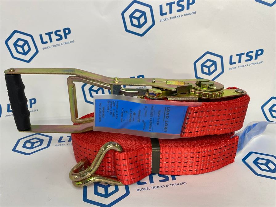 Ремень стяжной 5т 12м Premium / храповик 333 мм усиленный