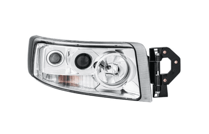 Фара основная RVI  права с противотуманом хром 