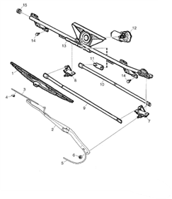 поводок стеклоочистителя Scania