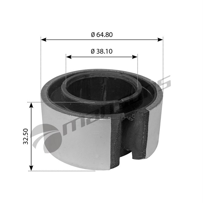 Сайлентблок ресори передньої IVECO Eurotrakker (в серьгу)