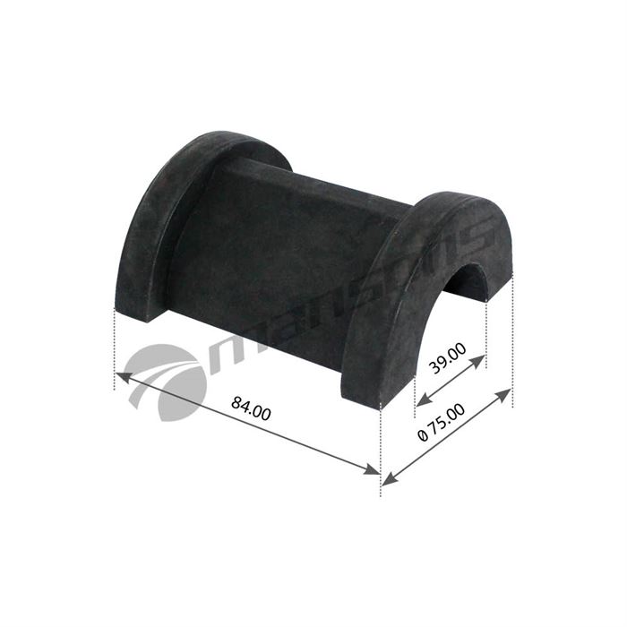 Втулка стабілізатора заднього RVI Magnum/Premium (рес. підвіска, в тягу зверху) 2 напіввтулки