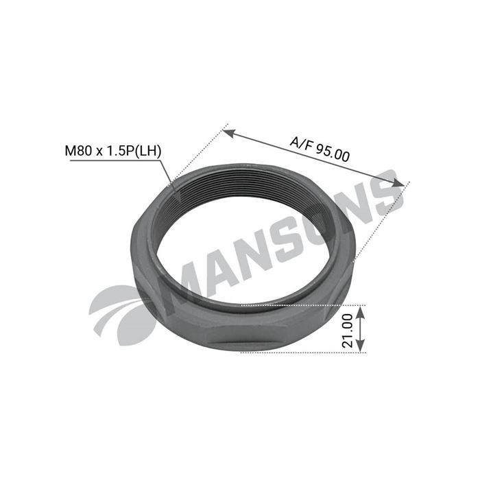 Гайка оси MB Discos TE4/TE5 левая (М80х1,5)
