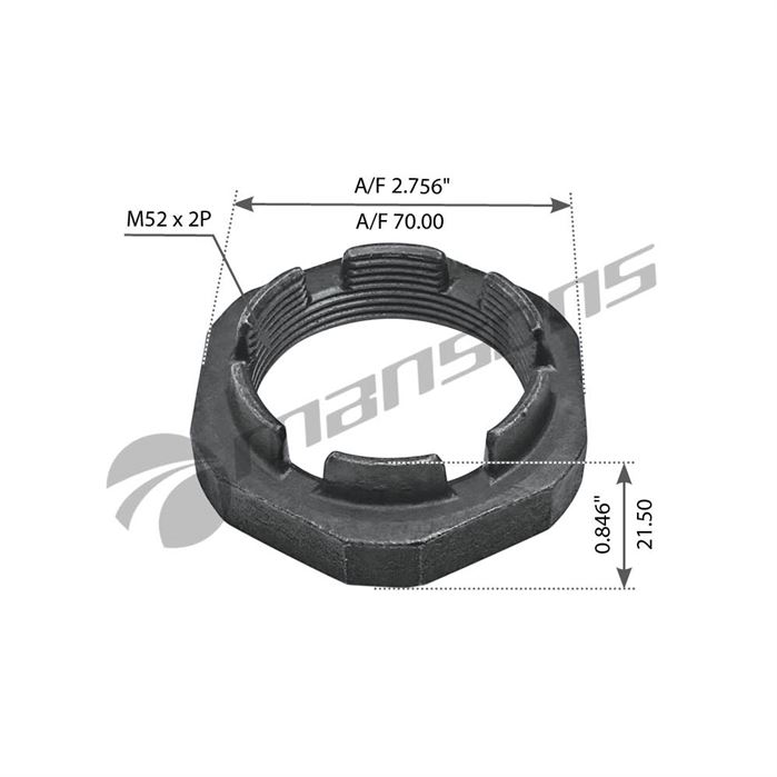 Гайка ступиці передньої Volvo FH12/FM12, RVI Magnum/Premium DXI (дискові гальма)