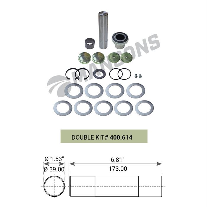 Ремкомплект шкворня MAN L 2000, TGL/TGM с подшипником (на сторону)