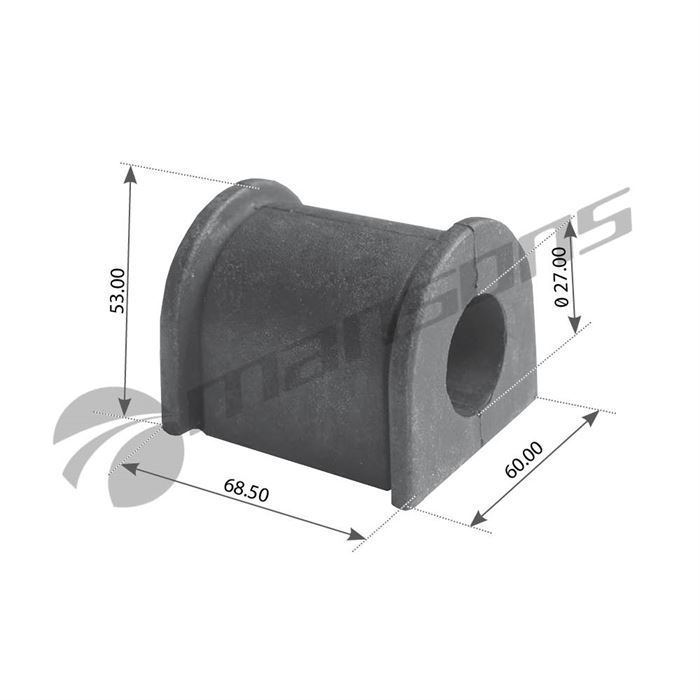 Втулка стабілізатора (р) передн. 27,5x52,5\DAF LF45