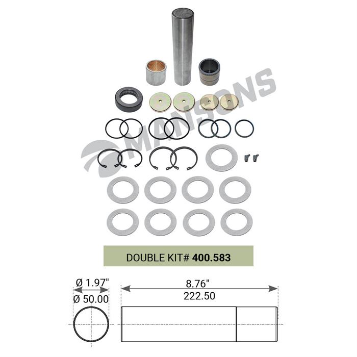 Ремкомплект шворня MAN F90/F2000/TGA (на сторону) 
