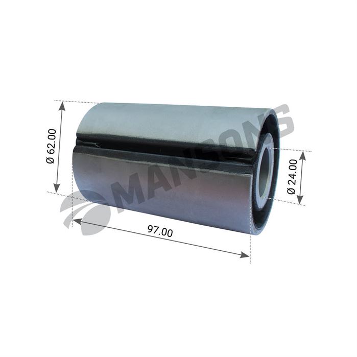 Сайлентблок 24х62х97 напівресори RVI Magnum/Premium з 2000р