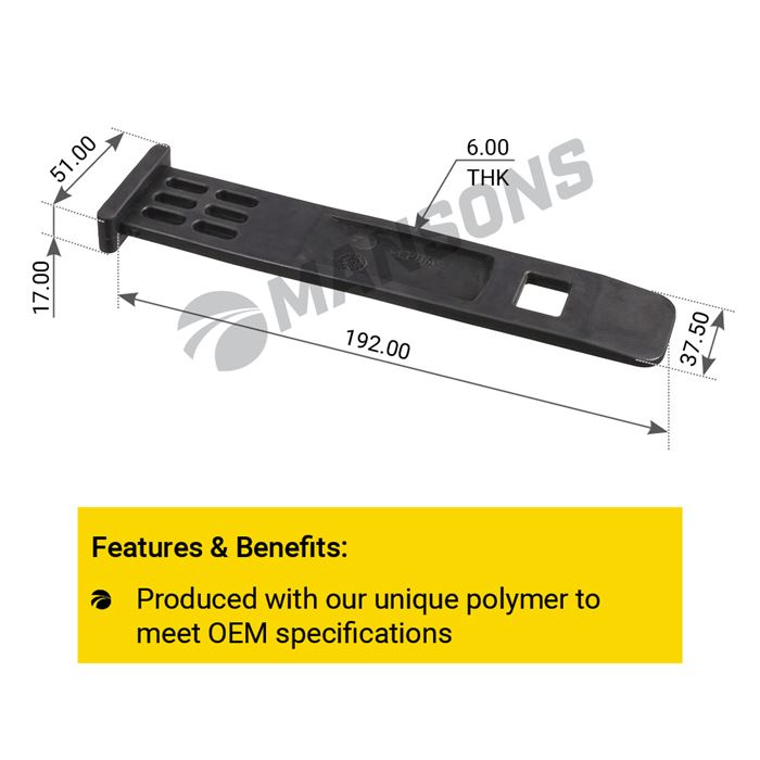 Кріплення крила гумове MAN ECT/TGA/TGM/TGS/TGX