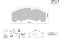Колодки гальмівні 29167 KNORR SB/SN7, SB4345 05.2003=>