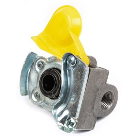 Головка соединительная пневматическая (груша) М22 желтая с клапаном