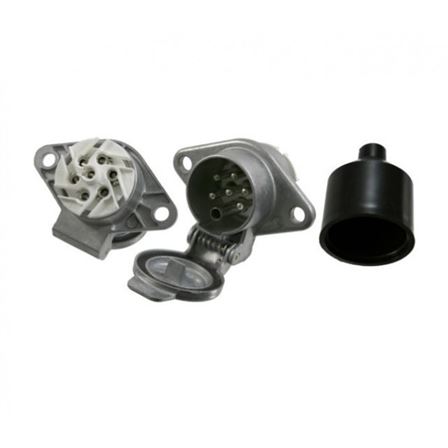 Электроразъем металлический S-type 24V 7 контактов