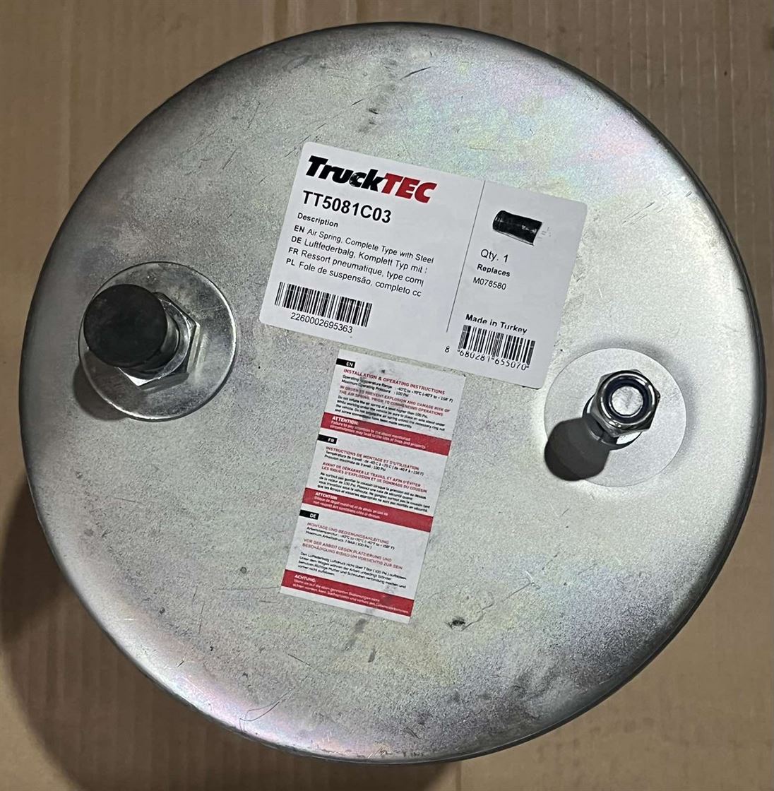 Пневморесора підвіски зі стаканом (пластик) SP 554157-KP08