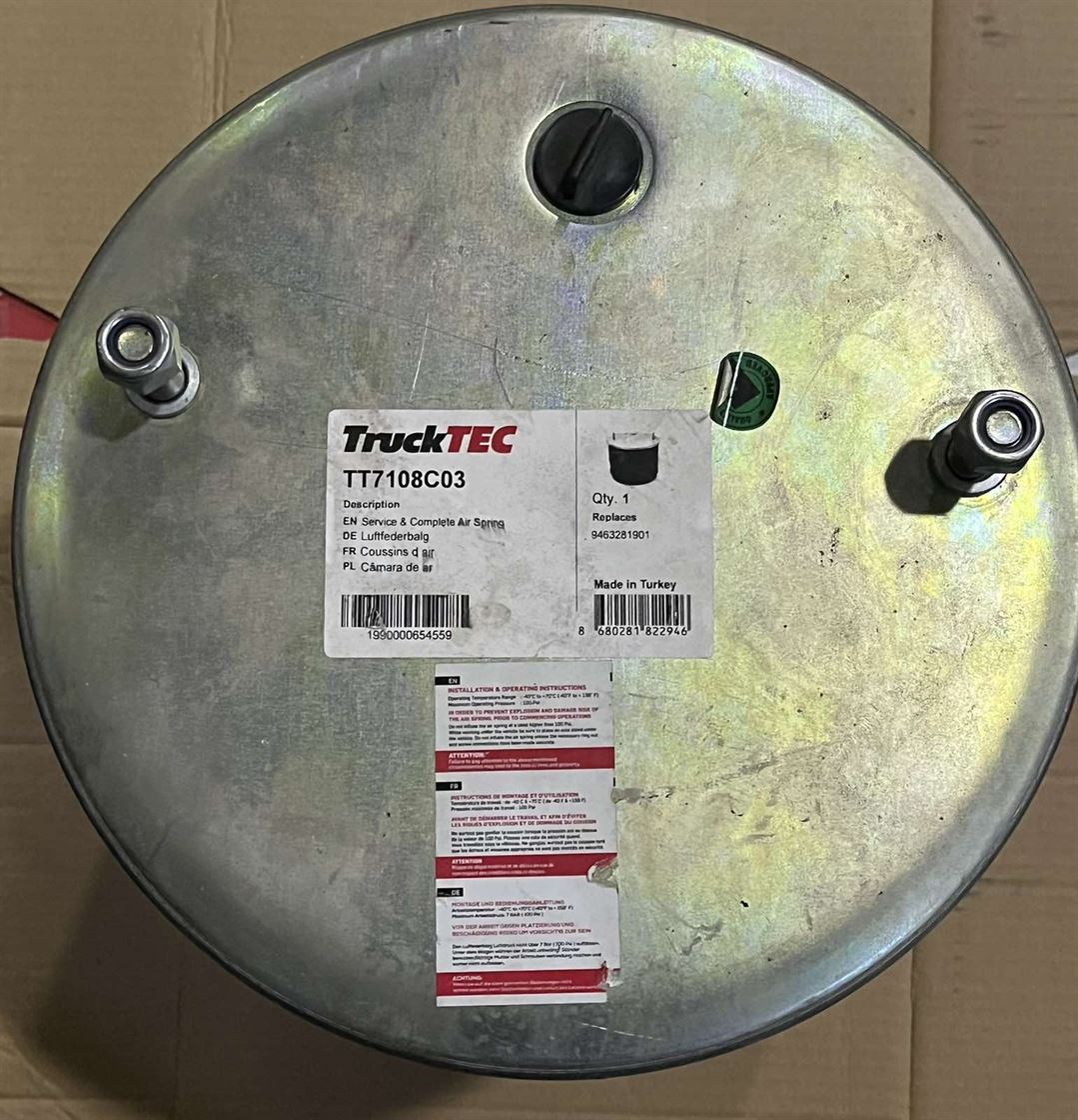 Пневморессора подвески со стаканом (металлический) SP 552813-K